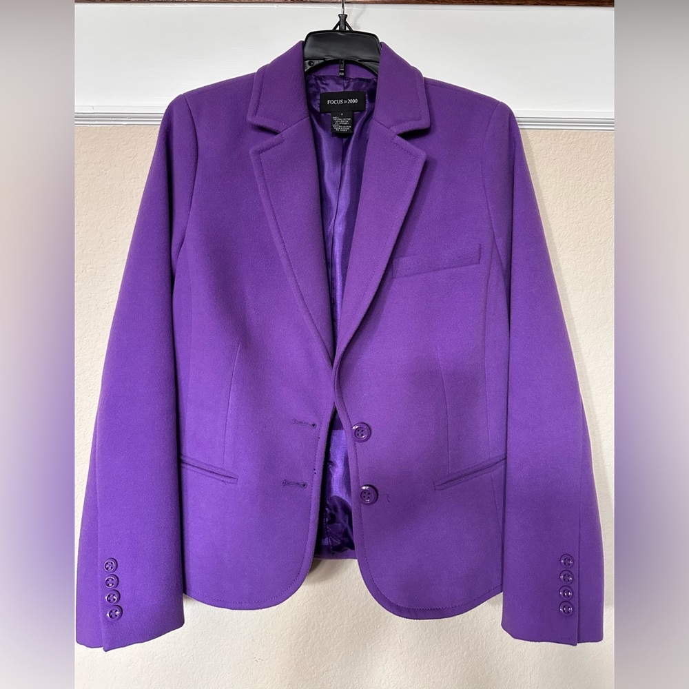 Gorgeous Purple 2 button FOCUS Blazer/Jacket